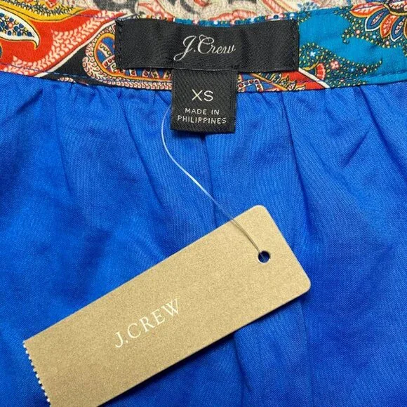 NWT J. CREW Rebecca Tiered Poplin Ratti Dress